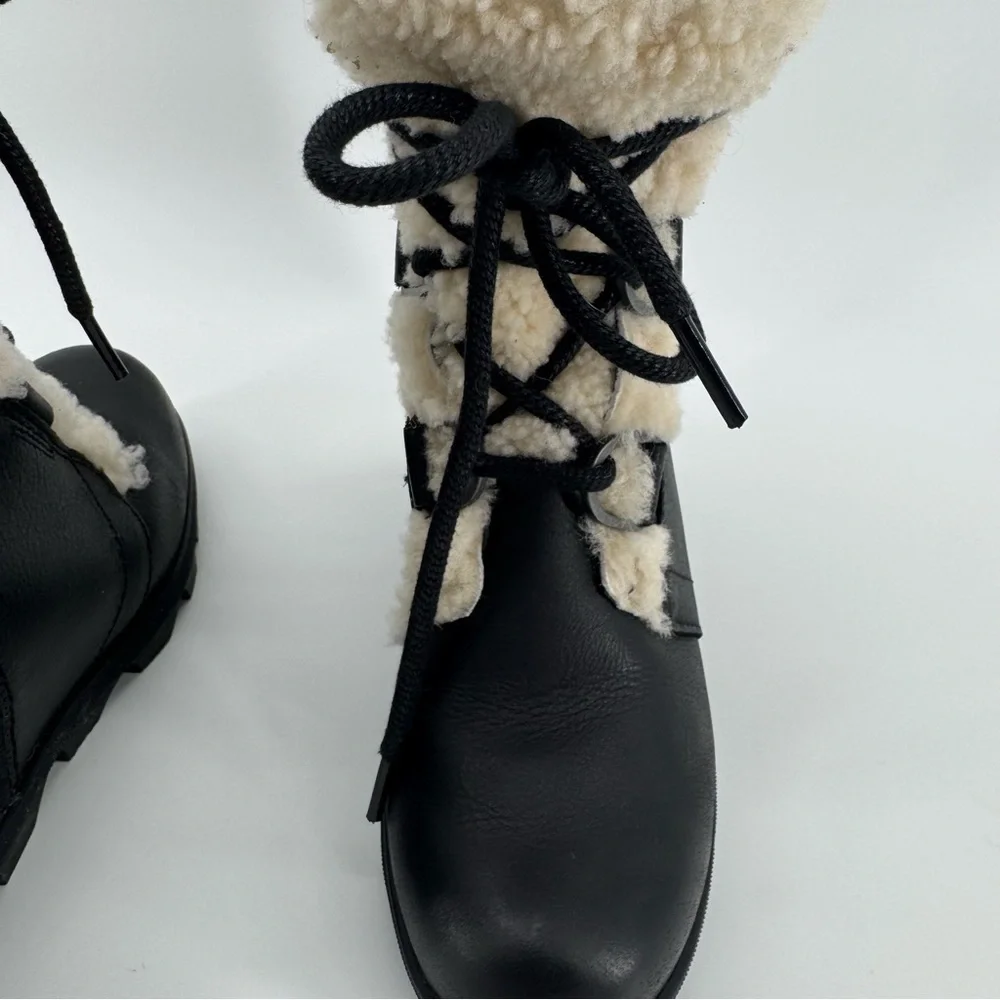 Women's Joan of Arctic Wedge II Waterproof Shearling Hidden Wedge Boots Sz 7
